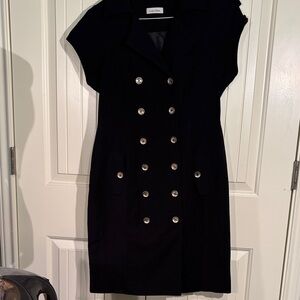 Calvin Klein Midnight Double-Breasted Dress